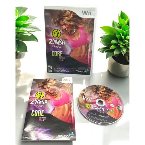 Nintendo Wii Zumba Fitness Core Video Game 2006 Party Your Abs Off with Manual - Picture 1 of 6